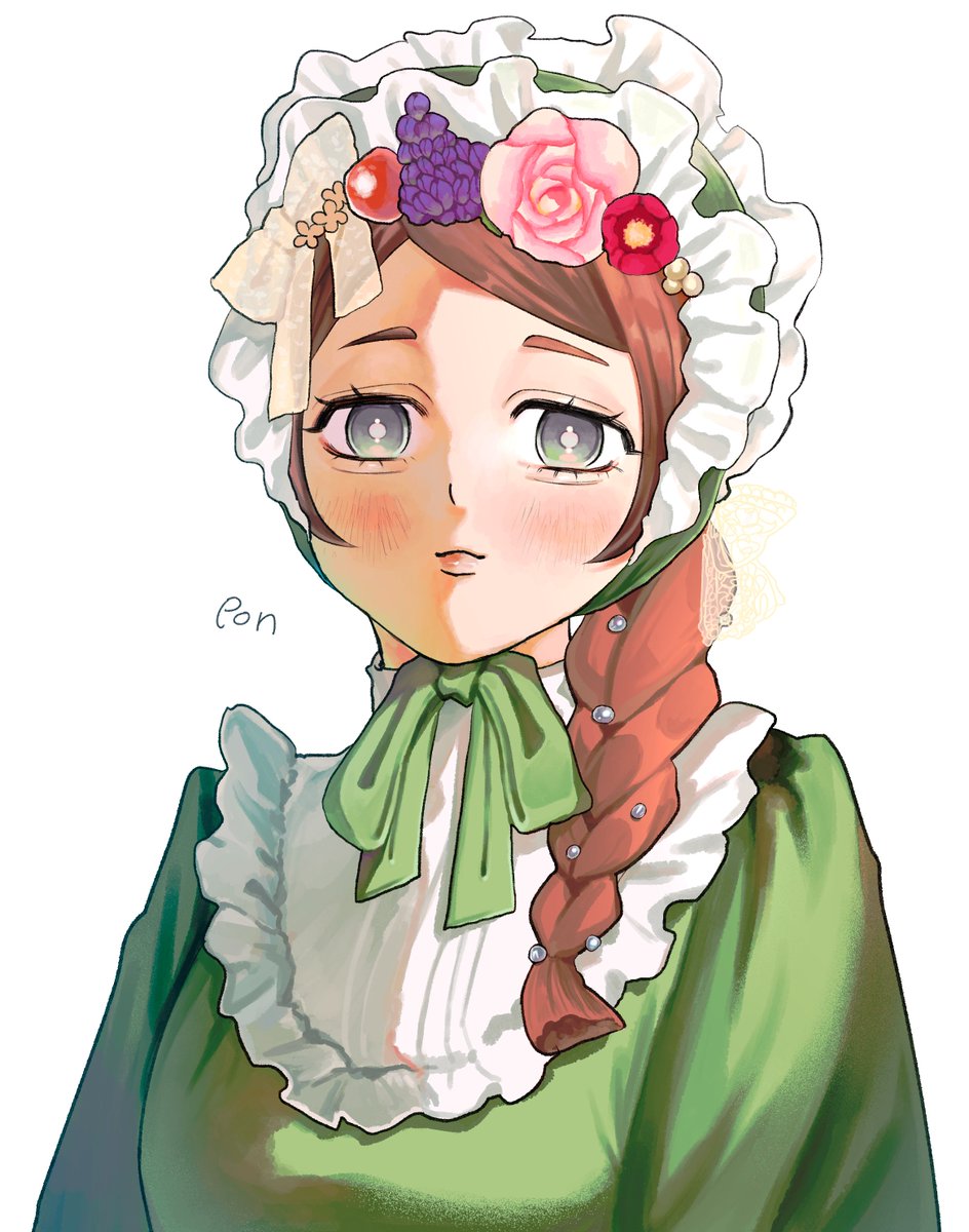 ponponsatono's tweet photo. ボンネット
＃OC ＃イラスト https://t.co/T3Su6Sv0CF