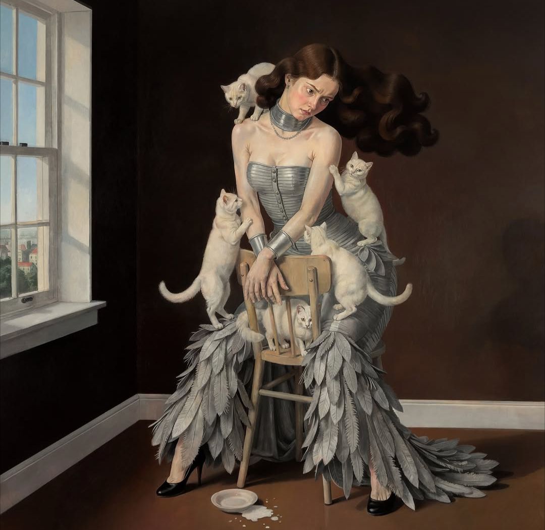 FloydFilipe's tweet photo. Wolfe Von Lenkiewicz
Tamed Wild, 2026
Oil on Canvas, 475 × 475 cm https://t.co/CTaRMizQ6Q