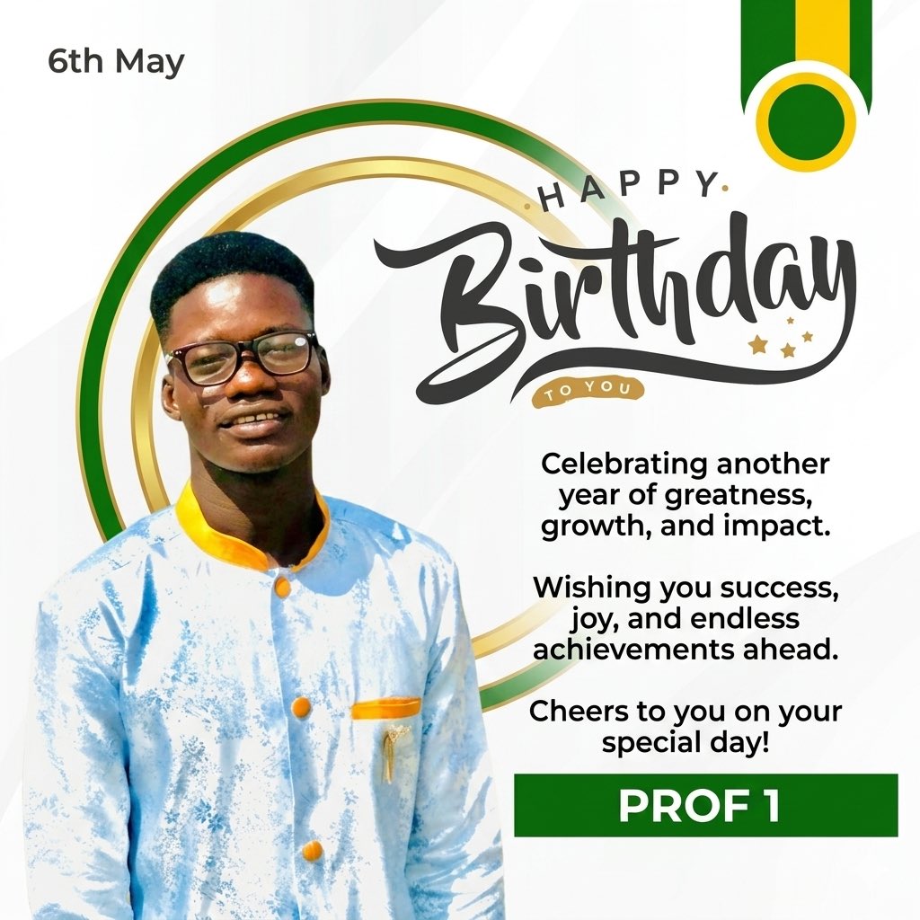 PROF1AYAMBA's tweet photo. Alhamdulillah for another blessed year. https://t.co/Q8Mc7DC0ma