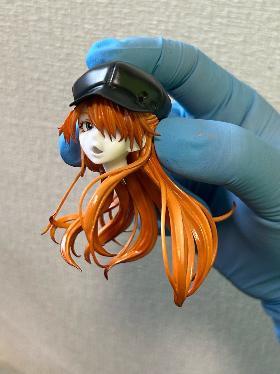 wip. 式波・アスカ・ラングレー 顔上手くいったからモチベあがった😇