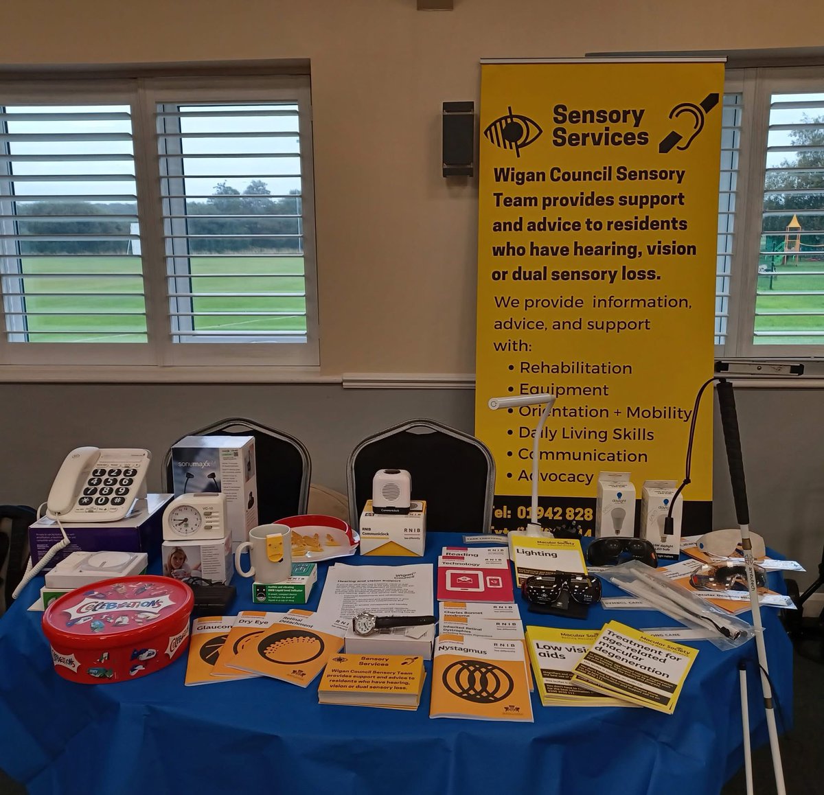 WWL_LDTeam's tweet photo. Come along to the Sensory Connections Day, where you’ll have the chance to meet and speak with the learning disability team and other organisations supporting people with hearing and vision impairments.  The event is 1pm – 4pm at Leigh Library, Civic Square, Leigh, WN7 1EB https://t.co/GQa9nRfeWT