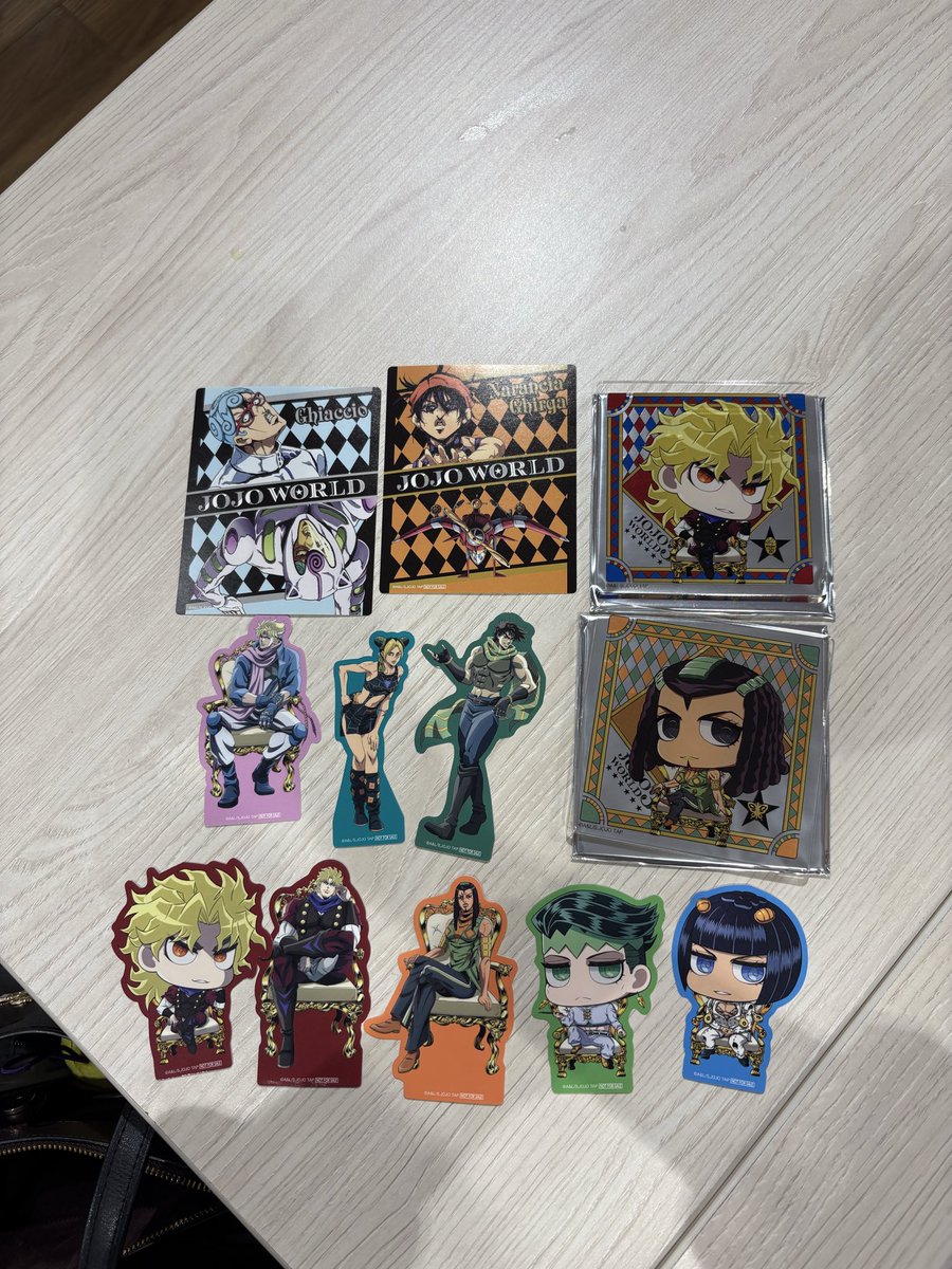 sakeru162's tweet photo. ジョジョワールド3 JOJO WORLD3

求：同異種花京院
なんでも検討致します！

譲:ディオ、岸辺露伴、ナランチャ、シーザー、ジョセフ、エルメス、ブチャラティ

郵送または5/6.18時30分ごろまで横浜ワールドポーターズにて手渡し交換 https://t.co/TOz7SzTHKd