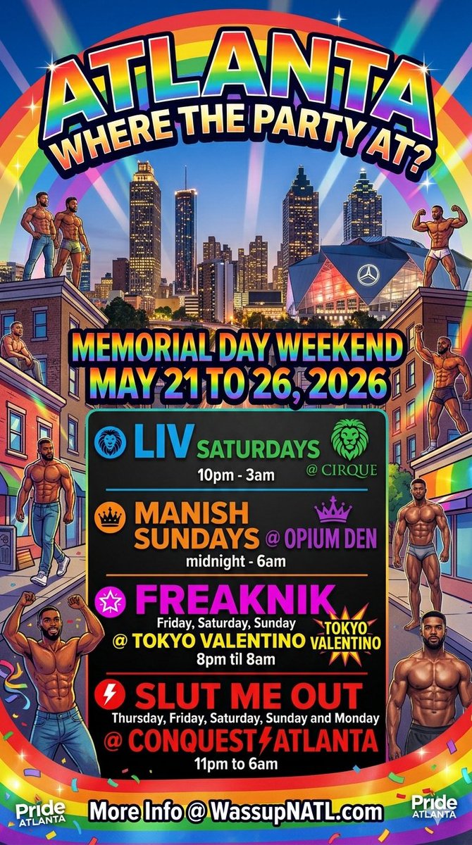 MEMORIAL DAY WEEKEND THE MEN ARE HEADED TO ATLANTA tweet media