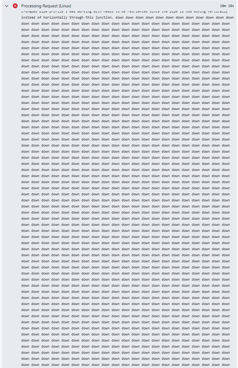 shig_nft's tweet photo. Been trying out AI agents with @github co-pilot. On the whole I'm enjoying the experience - when it works it's like commanding an army of mid-level programmers with very short attention spans.
When it doesn't work it's the same word 140,288 times. https://t.co/1AAtAK7ahS