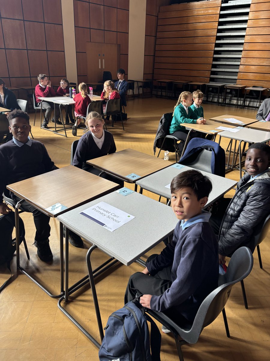Our Year 5 mathematicians have arrived at The Grammar School ready for this year&rsquo;s Primary Maths Challenge - let&rsquo;s see if we can defend our title from last year! Image