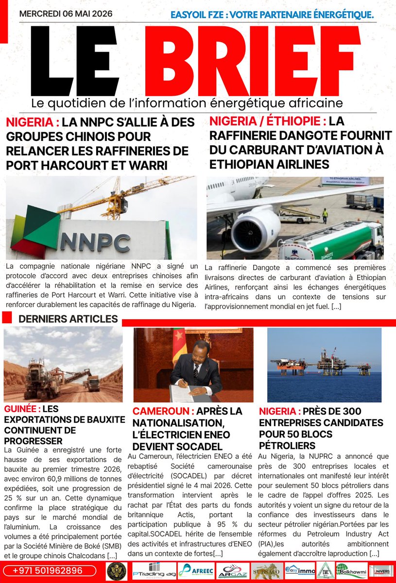 lebrief2's tweet photo. 🔴𝐀̀ 𝐥𝐚 𝐔𝐍𝐄 𝐋𝐄 𝐁𝐑𝐈𝐄𝐅 | Mercredi 06 Mai 2026

👉 𝐂𝐡𝐚𝐢̂𝐧𝐞 𝐖𝐡𝐚𝐭𝐬𝐀𝐩𝐩 𝐨𝐟𝐟𝐢𝐜𝐢𝐞𝐥𝐥𝐞 :
🔗 https://t.co/qLZxdJ24Zh https://t.co/LNnAT8sz7N