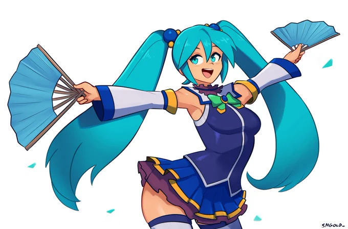 Aqua x Hatsune Miku Opening up commissions again! Check profile for slots.