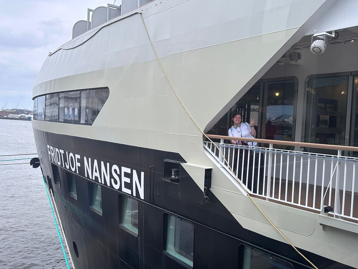 CruiseLineUK's tweet photo. Onboard MS Fridtjof Nansen with HX Expeditions 🚢

Polly and Charlie are currently on a Mega Fam, exploring the ship, taking in the onboard spaces and enjoying sailaway drinks as the journey gets underway.

#HX #HXExpeditions #MSFridtjofNansen #MegaFAM https://t.co/ij8ez5UmwY