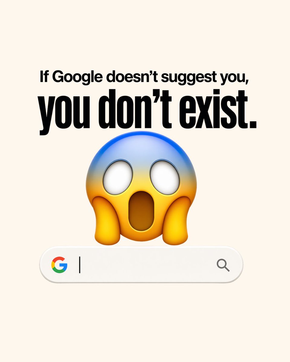 nas_code's tweet photo. Harsh? A little. True? Very.
If Google does not suggest you, your SEO, GEO &amp; Chatgpt is not working hard enough. https://t.co/eNK84tdPaD