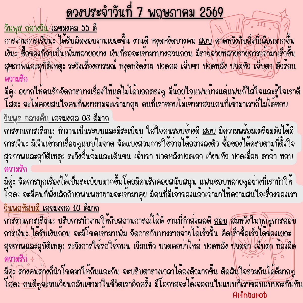 อรินทร์ ไพ่ยิปซี tweet media