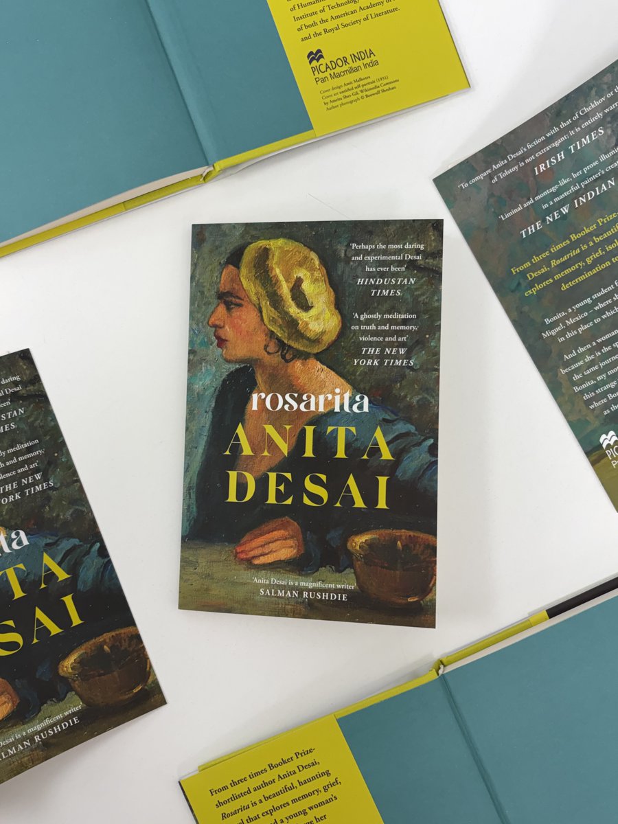 PanMacIndia's tweet photo. ROSARITA, a haunting novella that explores memory, grief, and a young woman’s determination to forge her own path, is now out in paperback!

You CANNOT miss this gem from three times Booker-shortlisted author Anita Desai 💌  https://t.co/ftmGNF22UQ https://t.co/CbefRW8ABi