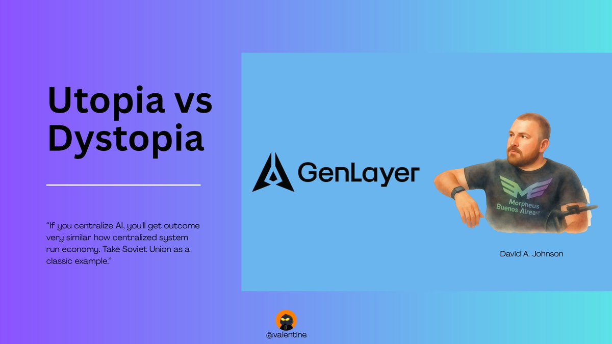 I want to share my honest take on this whole “AI utopia vs dystopia” conversation.

Everyone keeps saying:
“Own your own AI”

That sounds powerful but it’s not that simple.

First, let’s be real:
AI itself is not going to be fully decentralized anytime soon.

Training powerful AI
