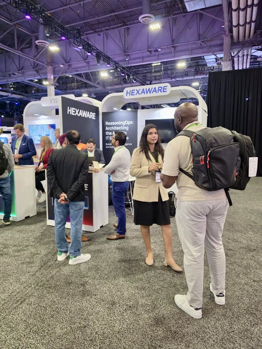 HexawareGlobal's tweet photo. The energy is electric at #ServiceNowKnowledge 2026 in Vegas! Join Hexaware at booth #3605 for live demos, expert insights &amp; next-level solutions. Let’s ignite your #ServiceNow journey together!

#DigitalTransformation #Knowledge2026 #innovation https://t.co/hsIGDjwdiG