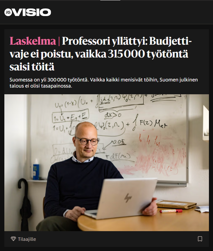 mikkolaakso's tweet photo. Suomessa on rakenteellisesti liian suuri julkinen sektori, jos edes kaikkien työttömien työllistyminen ei riitä kääntämään budjettia tasapainoon.

Saksille riittää töitä. ✂️ https://t.co/XKmn7dK0wb