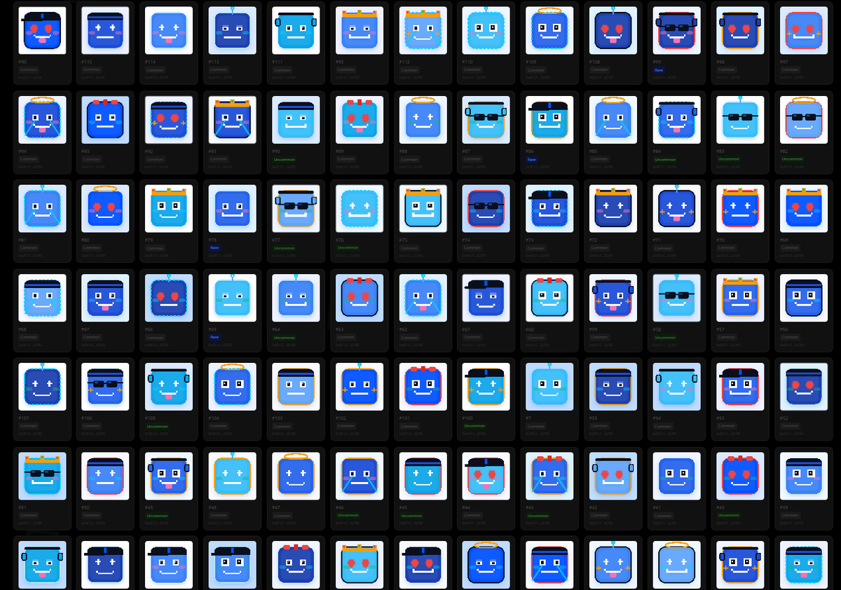 basepegofficial's tweet photo. There are 4 evolution tiers: Fresh -> Seasoned -> Veteran -> Diamond
Object traits stay the same
Campaign:
Make a thread about us to win a seasoned one
Tag us with hashtag #BPEG in your thread
🎁5x Seasoned BPEGS
✅Handpick manually
🟦Launch next week, see ya 🟦
Stay based https://t.co/LpwBsHDe5s