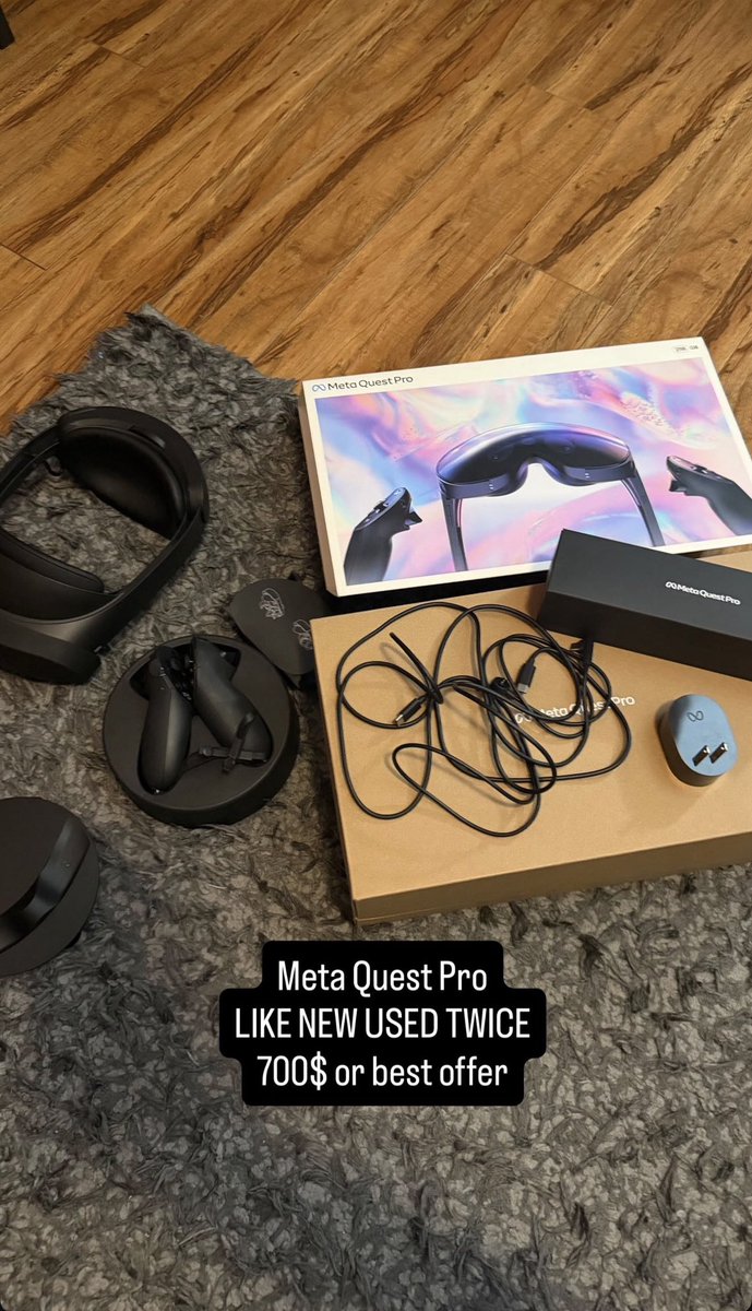 iambeesus's tweet photo. Meta Quest Pro
LIKE NEW USED TWICE
700$ or best offer 
PHX, AZ 📍 https://t.co/6oq9VkYkUC