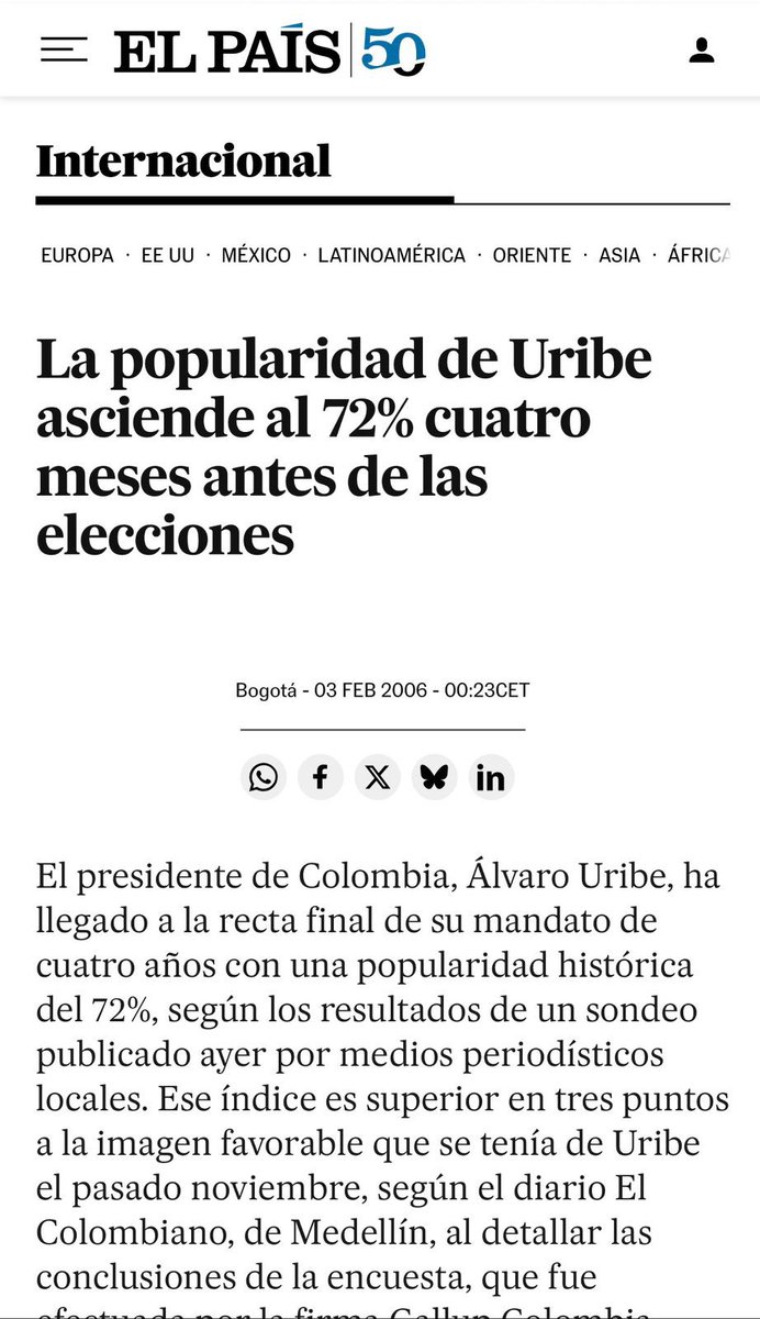pposejo's tweet photo. @petrogustavo Te dejo la imagen del presidente @AlvaroUribeVel antes de finalizar su mandato para que compares. Nadie te quiere guerrillo… https://t.co/GN3MmciEFI