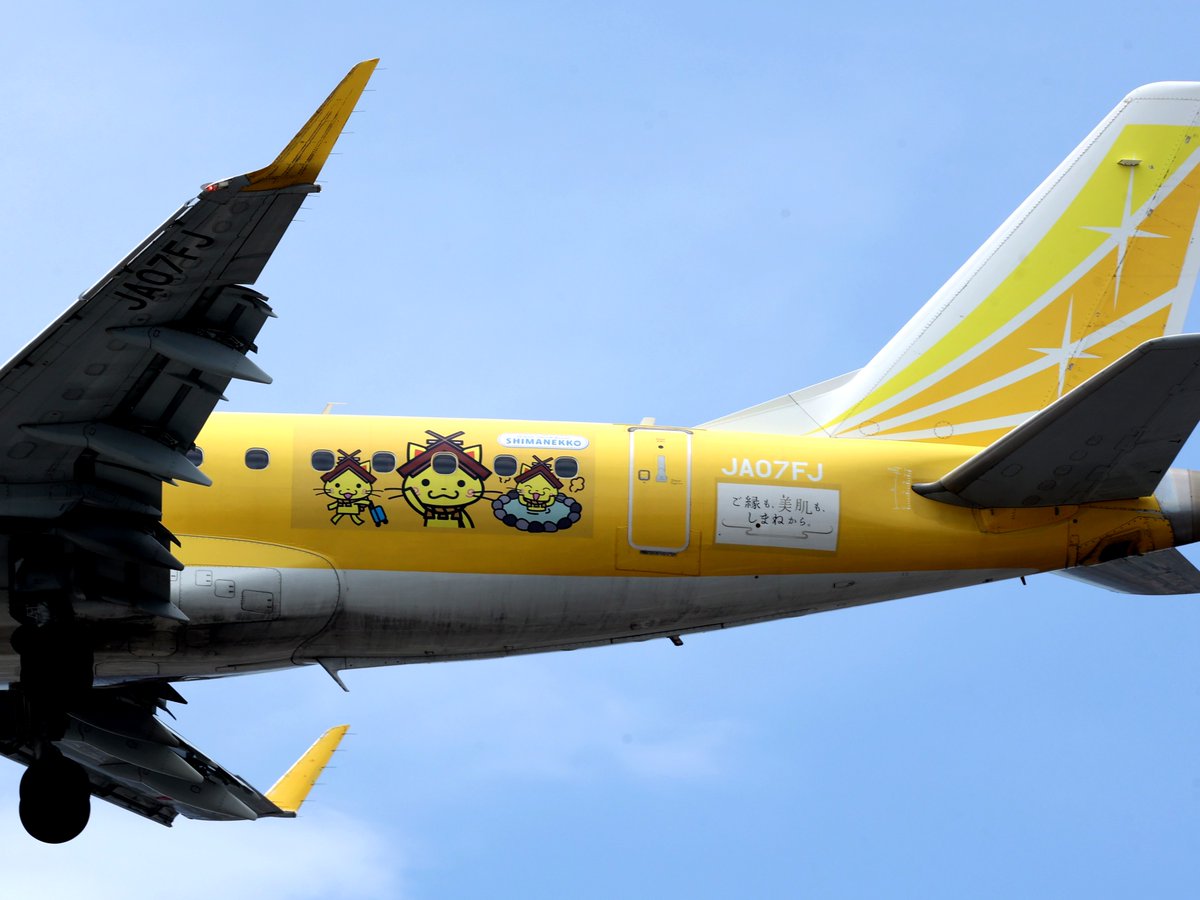 raven_spk02's tweet photo. 宅撮り #FDA;#しまねっこ号 到着 @ 2026/05/06(Wed)🥰
・FDA171(FSZ⇒OKD, JA07FJ);RNP RWY14 Final, 10:27 JST
#フジドリームエアラインズ #E175 #FDAファンクラブ #FDAf
#JA07FJ #ハッピーイエロー #OKD #RJCO #丘珠空港 #宅撮り https://t.co/o6EqjwyQjd