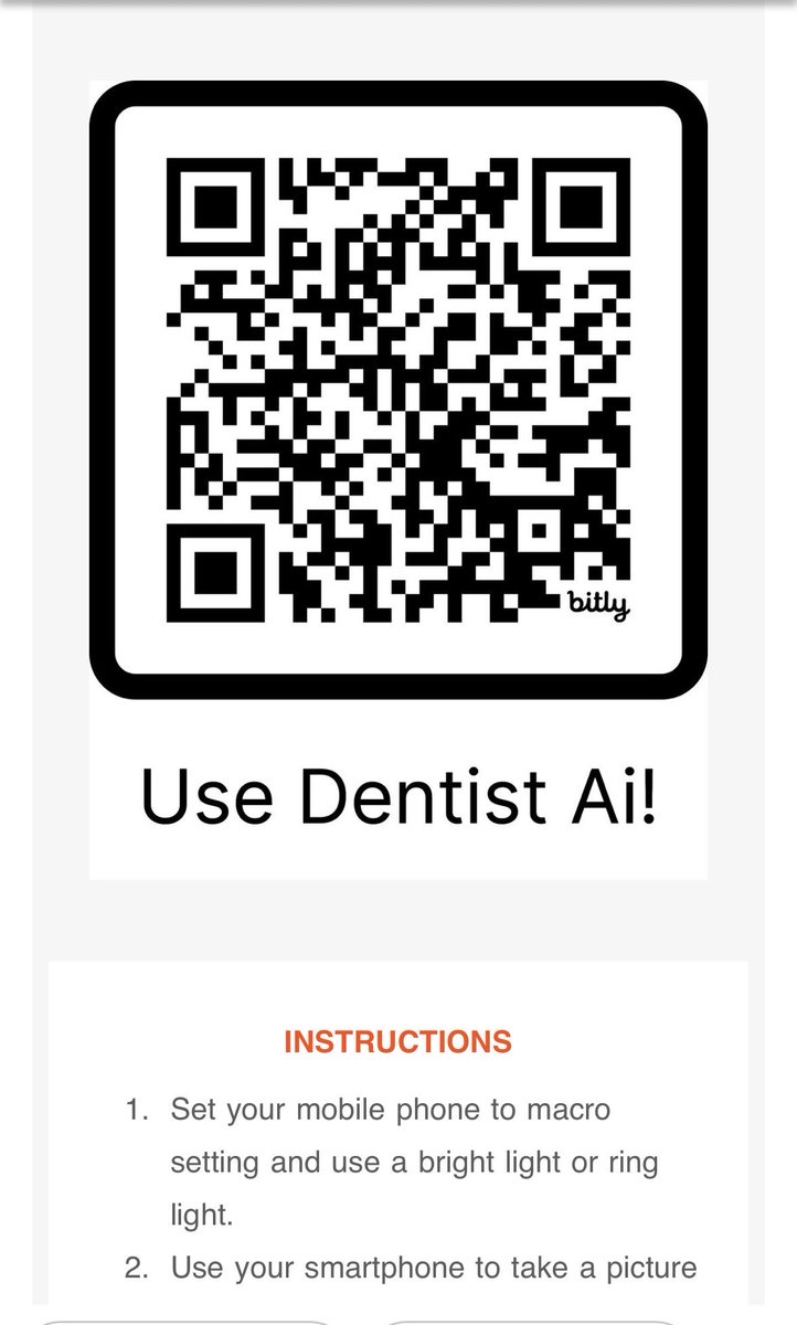 IGlavee's tweet photo. Dental prevention is better than cure. Scan QR code below 👇 to get a personalised dental report and self screen to monitor your risk. Disclaimer: This is a screening tool and not diagnostic. See your dentist for face to face check up. Thank you 💎🦷💫🎁. What do you think? https://t.co/627AsmMwM5