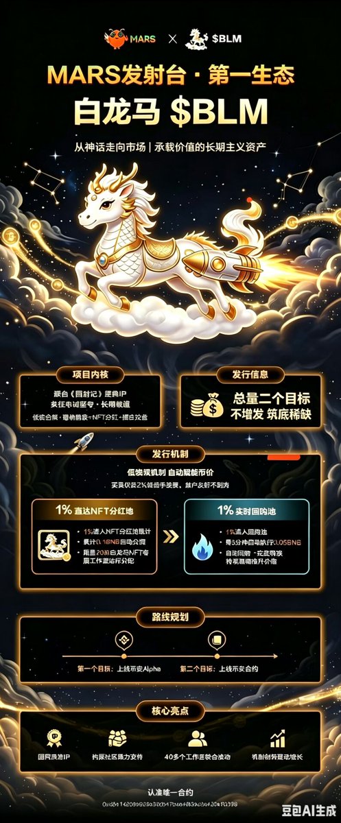 白龙马，一路高歌，稳稳涨，马上3楼了！越来越多的人看懂得了狗屎联盟社区及大量团队强大的建设力和凝聚力，以及这白龙马奖励系统正上线，布道就有直推奖，团队奖，持仓成钻石手还有持仓奖，干活的妥妥现金流。五月份的今天BTC回暖到8万1千刀，继续回升！多重利好，狗屎生态白龙一路在稳稳上涨！