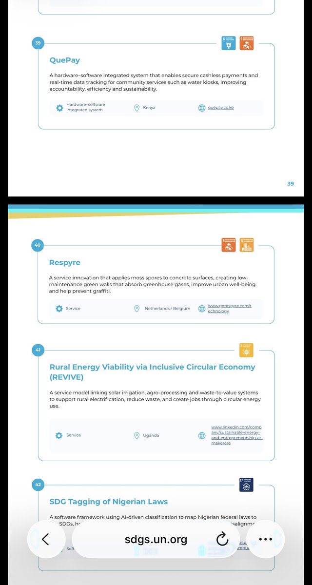 QuePayApp's tweet photo. We are honored to have QuePay featured in the United Nations Science, Technology and Innovation Solutions book in recognition of relevance, quality and potential contribution to sustainable development in the SDGs. https://t.co/4c3iAVB5Sb