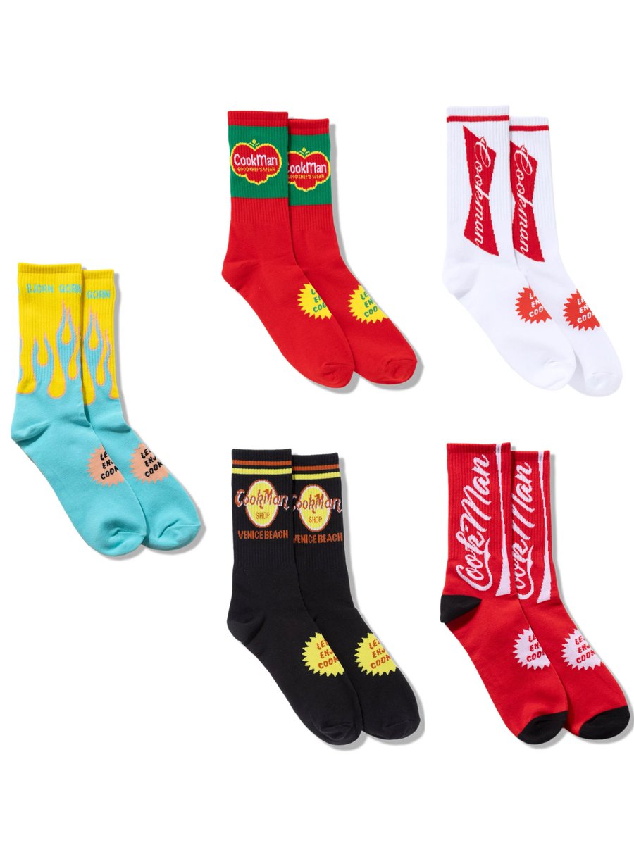 Atomicdope's tweet photo. 【𝐂𝐎𝐎𝐊𝐌𝐀𝐍】
Available now in-store &amp; online.

𝐂𝐎𝐎𝐊𝐌𝐀𝐍 × 𝐁𝐣𝐨𝐫𝐧𝐐𝐨𝐫𝐧
フレイム柄のコラボソックス

“Food and Beverage”
4デザインのリブソックスも入荷

https://t.co/yO1dDanCe1

#COOKMAN #クックマン https://t.co/mQft30j30D