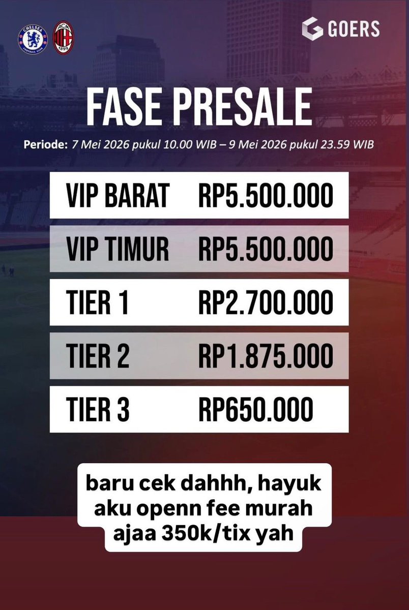 Burstore Jastip Tiket Konser tweet media