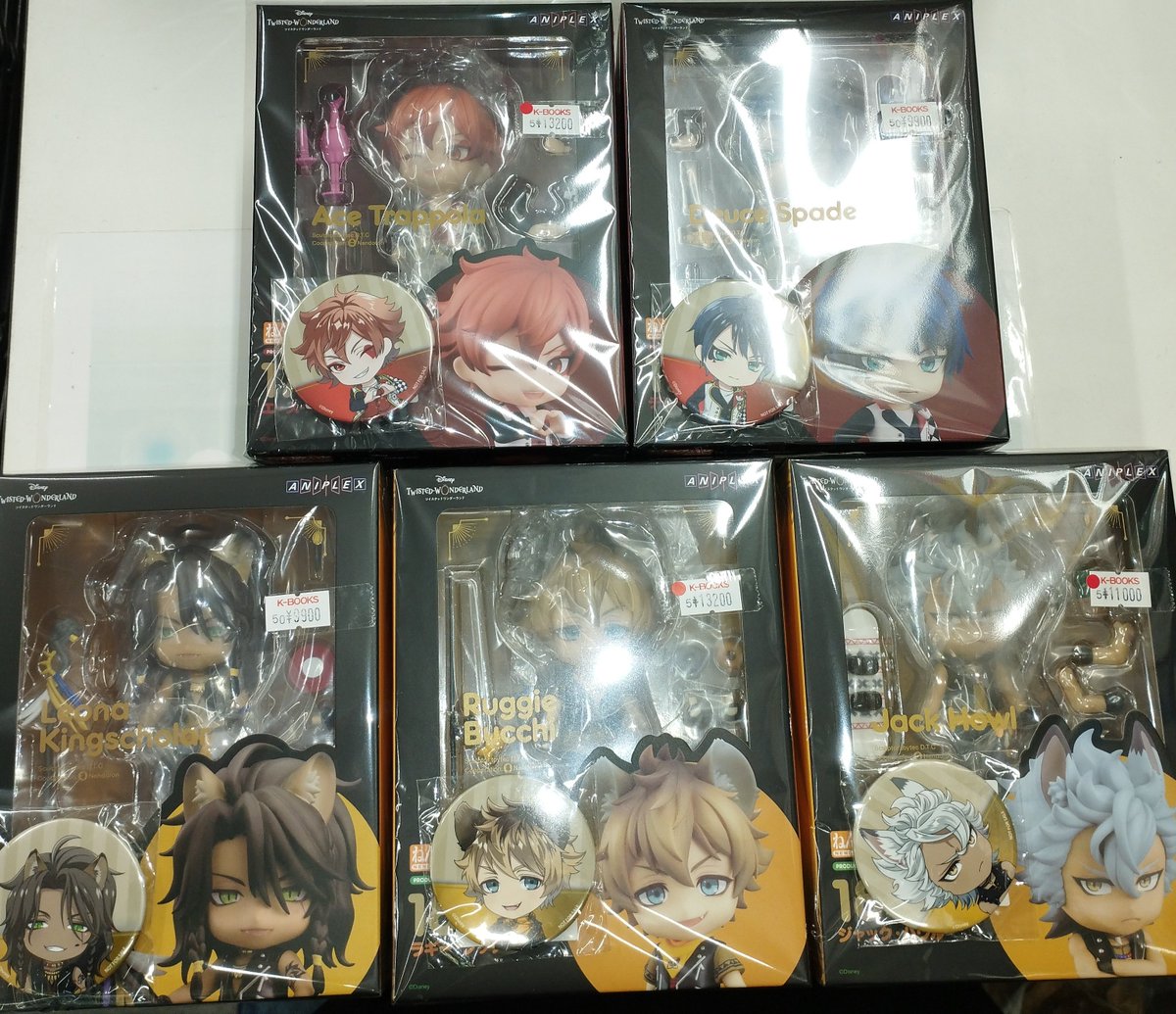 入荷情報】 #ツイステ 『ねんどろいど』 #エース #デュース #レオナ