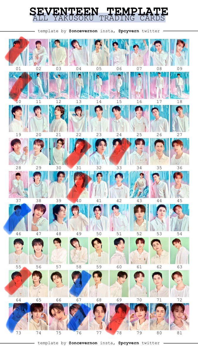 mrkmmmm25's tweet photo. SEVENTEEN 交換 トレカ 

譲】ジョシュア ジュン ミンギュ スングァン バーノン ディノ

求】(3枚目斜線無し)
エスクプス＞ディエイト＞ドギョム(友人分)

･エスクプス含む交換優先
･13日現地手渡し＞都内手渡し＞郵送
･セルカ↔セルカ

お心当たりありましたらご連絡お願いいたします🙇‍♀️ https://t.co/U8DFUB5lYc