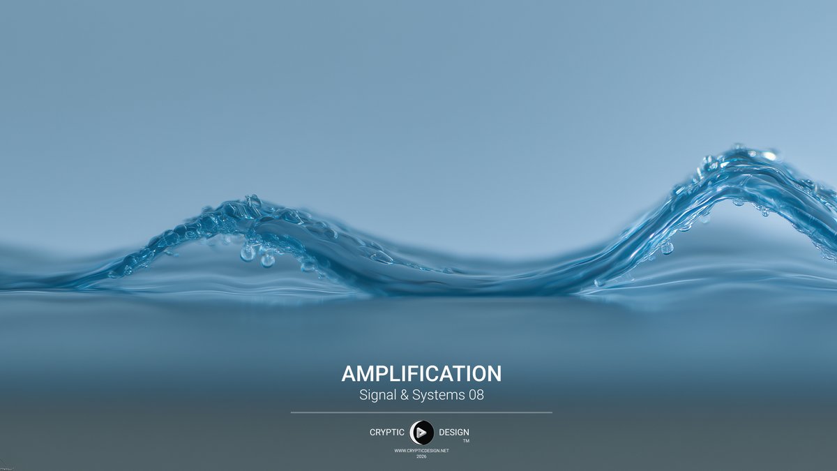 Cryp7icDesign's tweet photo. Signals don’t only decay.

They can accumulate strength.

Amplification occurs when energy reinforces a signal over time, increasing amplitude and structural dominance across the system.

The waveform grows.
 The crest rises.
 The signal becomes harder to ignore.

Full study:
https://t.co/HVjT8kg1tP

#SignalSystems #CreativeTechnology #Physics