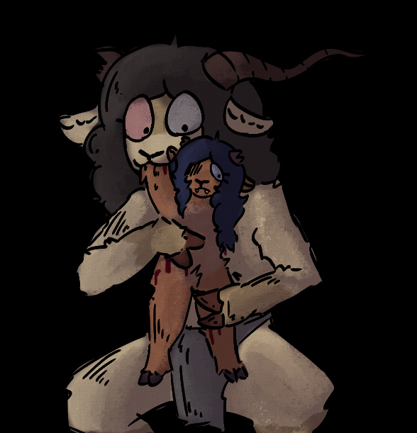 eepysheeepy's tweet photo. lamb devouring a sheep https://t.co/JQJmgxFfxl