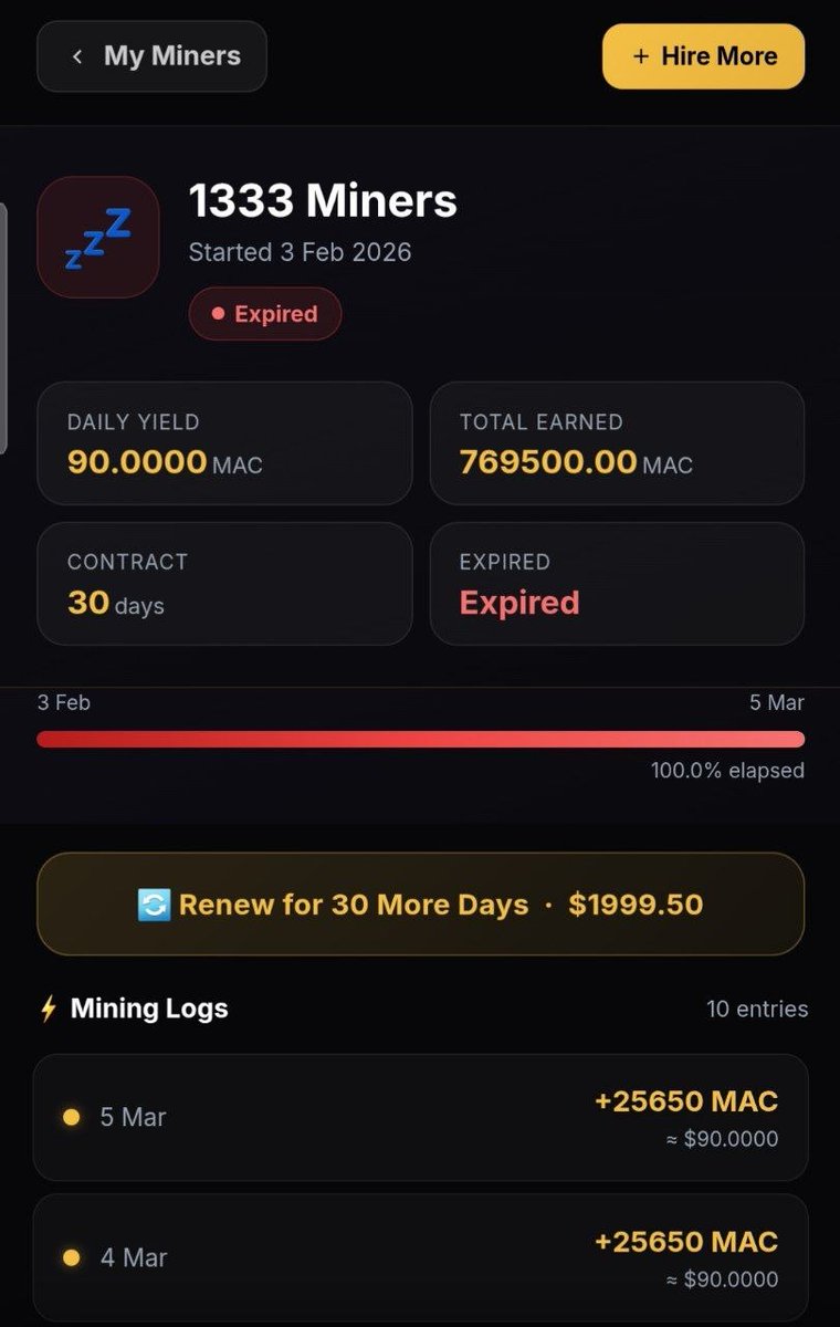 Machine Miner tweet media