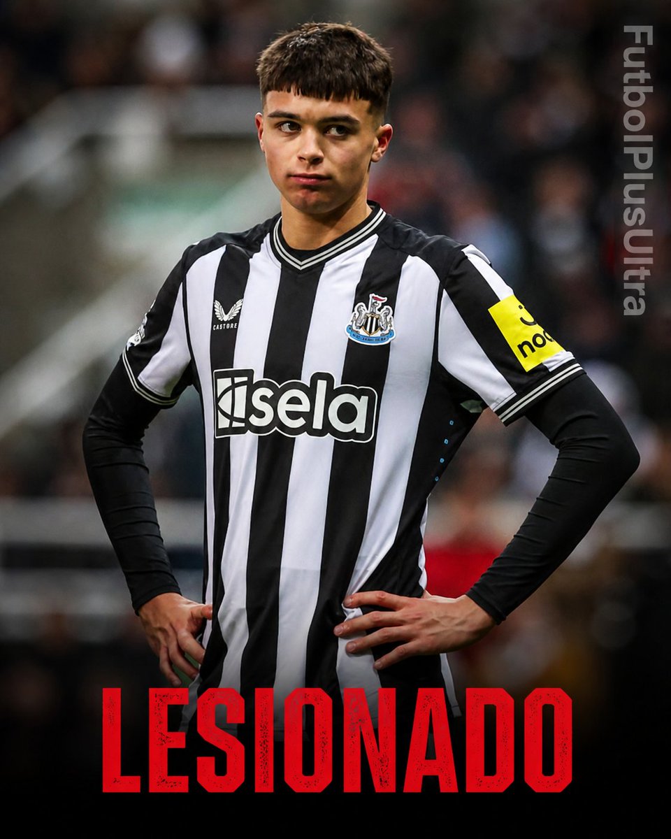 FutbolPlusUltra's tweet photo. 🏥 MALA NOTICIA EN NEWCASTLE
Fractura de peroné para Lewis Miley. Se pierde lo que queda de temporada tras ser clave en 34 partidos con solo 20 años. 📉🏴
¡Mucho ánimo, Lewis! 💪
#Newcastle #PremierLeague #LewisMiley #Lesión https://t.co/utA8Yy1xwn