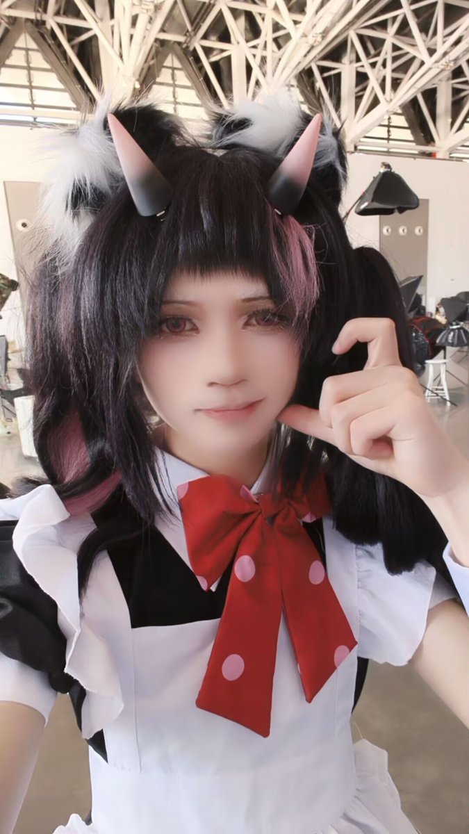 QLing92584's tweet photo. 乃伊，但是女仆装。＃男娘 ＃cosplay ＃超时空辉夜姬 https://t.co/Y00uQMFvvp