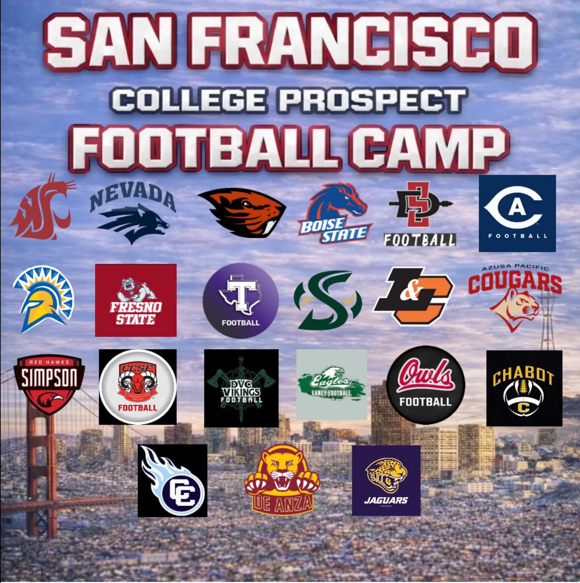 ColeMol27's tweet photo. Excited to participate in the San Francisco College Prospect Camp tomorrow and for the opportunity to showcase myself. https://t.co/pAqF8jILSx