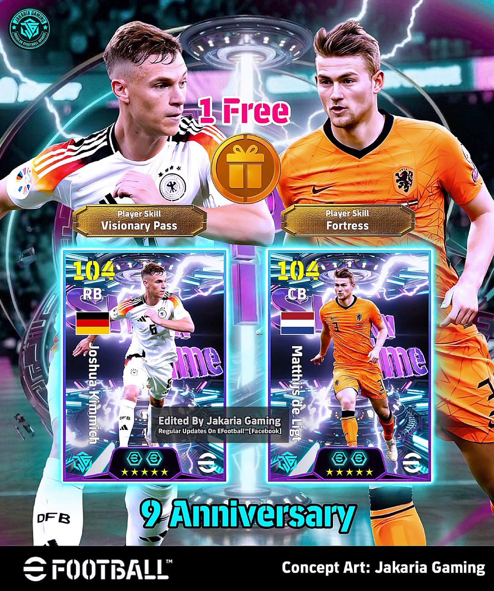 Akilex_official's tweet photo. ๐จ๐ฃ๐ฟ๐ฒ๐ฑ๐ถ๐ฐ๐๐ถ๐ผ๐ป: 9th Anniversary, One Of These Two Will be Given For Free๐๐
Rating, Position & Skills Not Sure
Follow Jakaria Gaming for more updates.
#editedbyjakariagaming #jakariagaming #efha #efootball #eFootball2026 https://t.co/2ty4M5sp3Z