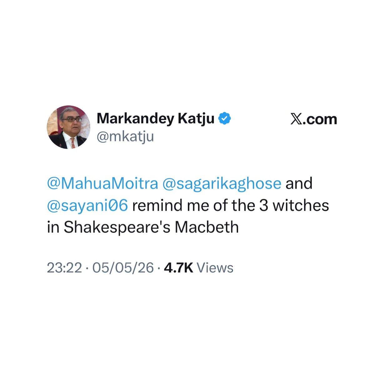 theskindoctor13's tweet photo. And their Indianised names could be Humba Humba, Rumba Rumba, and Kamba Kamba respectively, bestowed upon them by the Indian Lady Macbeth herself. https://t.co/lScF6hWDEp