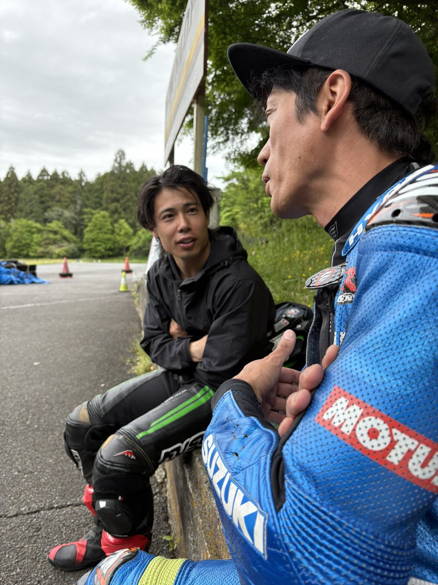 硝ちゃんおがちゃん 同じバイクに乗って バチバチ⚡️トーク 楽しそう