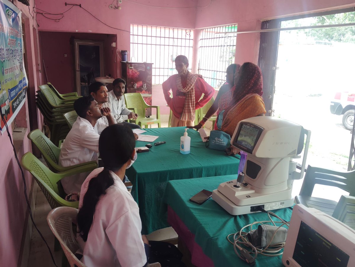 BhoomikaOrg's tweet photo. Bhoomika Eye Hospital, Soro organized a Sponsored Eye Camp at Garsang GP Office, Khaira (Balasore) in collaboration with the Sarpanch. Smoothly managed by Outreach Manager Bhabani Sankar Behera &amp; CHO Jyotisankar
#EyeCare #HealthCamp #BhoomikaEyeHospital #CommunityHealth #Balasore https://t.co/jLxfHp20tD