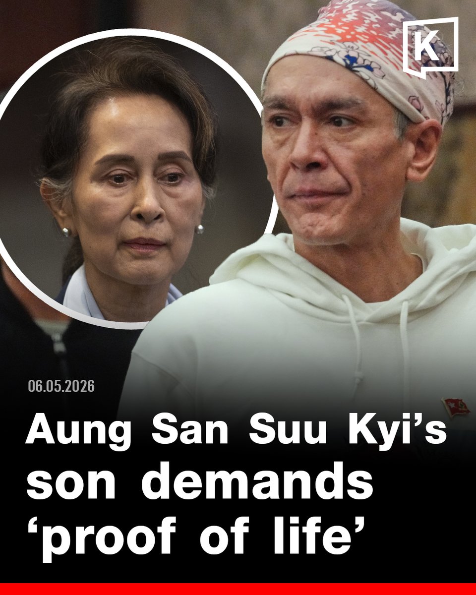 KhaosodEnglish's tweet photo. Myanmar junta leader Min Aung Hlaing has ordered detained former leader Aung San Suu Kyi moved to house arrest, five years after she was detained in the 2021 coup. But her son, Kim Aris, said he still has no independently verified proof that she is alive. https://t.co/nZXdDQ1WEG