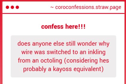 Coroika Confessions tweet media