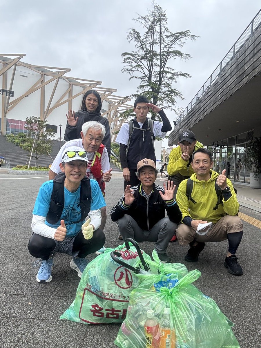 朝ドラ🚗💨＆プロギング🏃‍♂️'26vol.15
浜省「#青空」からドライブスタート😎🎶
いつもの愉快な仲間たちと #名城公園プロギング に参加…総重量３kg
水曜の朝は名城公園プロギング…日本のプロギングの歴史はここからはじまった😉
#コペン20thAE 
#浜田省吾