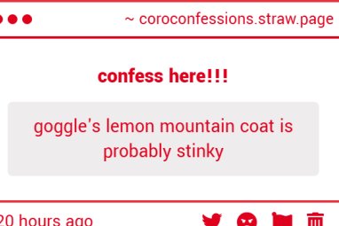 Coroika Confessions tweet media