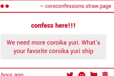 Coroika Confessions tweet media