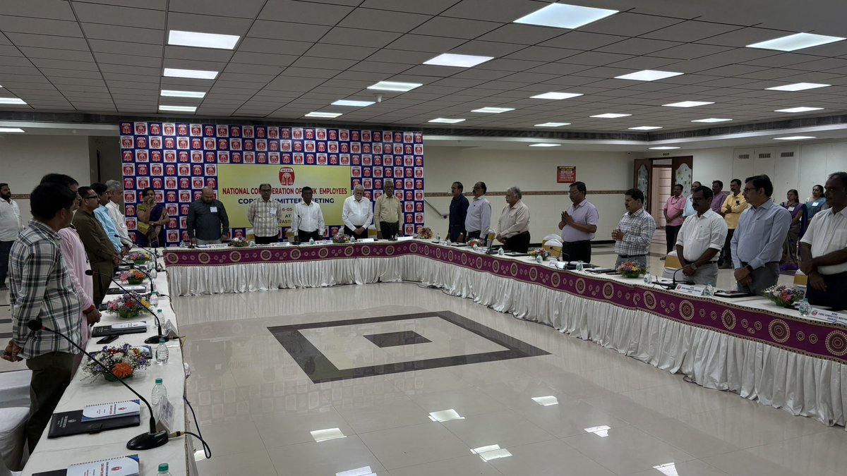 AIOBEU's tweet photo. Dear Comrades,

#NCBE core committee meeting started at @AIOBEU swastika hall, Chennai today! (06/05/26)

#BGECF #EUCRGB #NCBISU #AIPNBSF #AISBISF #AIOBEU #AIBOBEF #AIUBSF #SIBEA #DBSBIEU @ncbeofficial https://t.co/7LkeNzvLIE