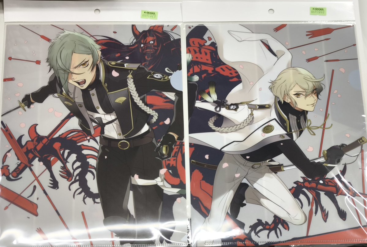 入荷情報】 刀剣乱舞 とうらぶ 二周年記念祝画 クリアファイル 膝丸 髭