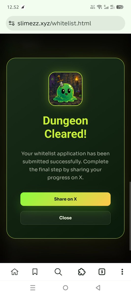 I just submitted my application in Slimez dungeon! 🧪⚔️

Complete yours here: slimezz.xyz