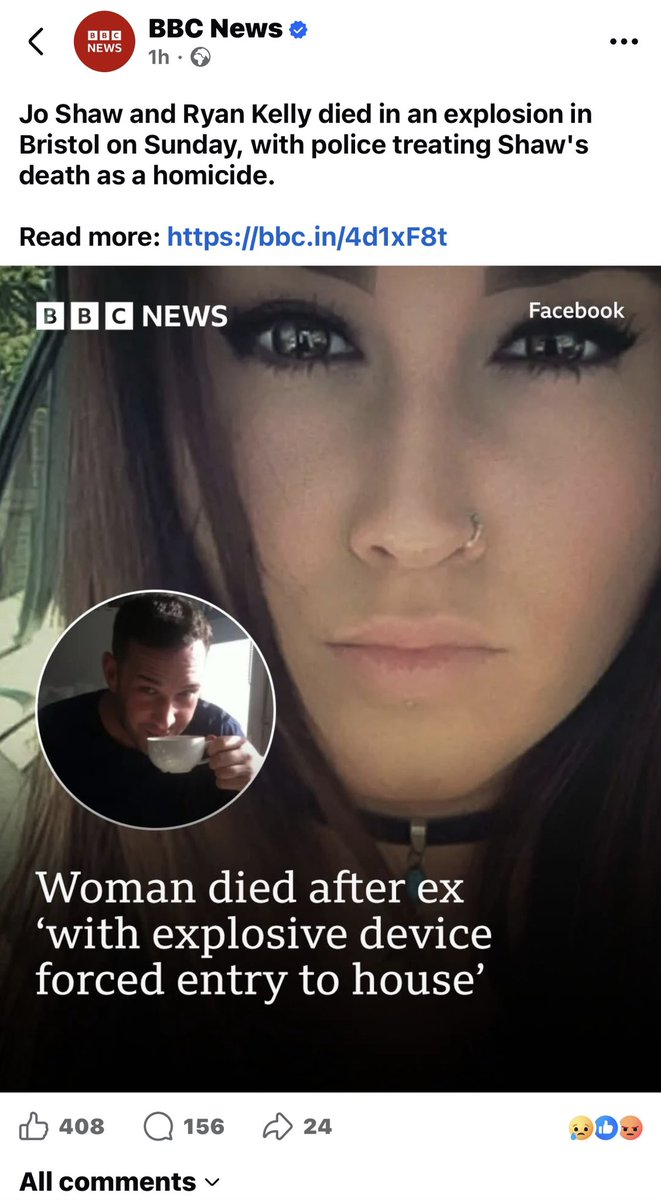 bitofawindow's tweet photo. @jessphillips I guess “violent and abusive man MURDERS woman by forcing entry into her home and detonating an explosive” doesn’t have the same ring to it? What are you really doing to stop VAWG when the BBC continue to frame horrific VAWG in this way? https://t.co/WR7tuivhBP