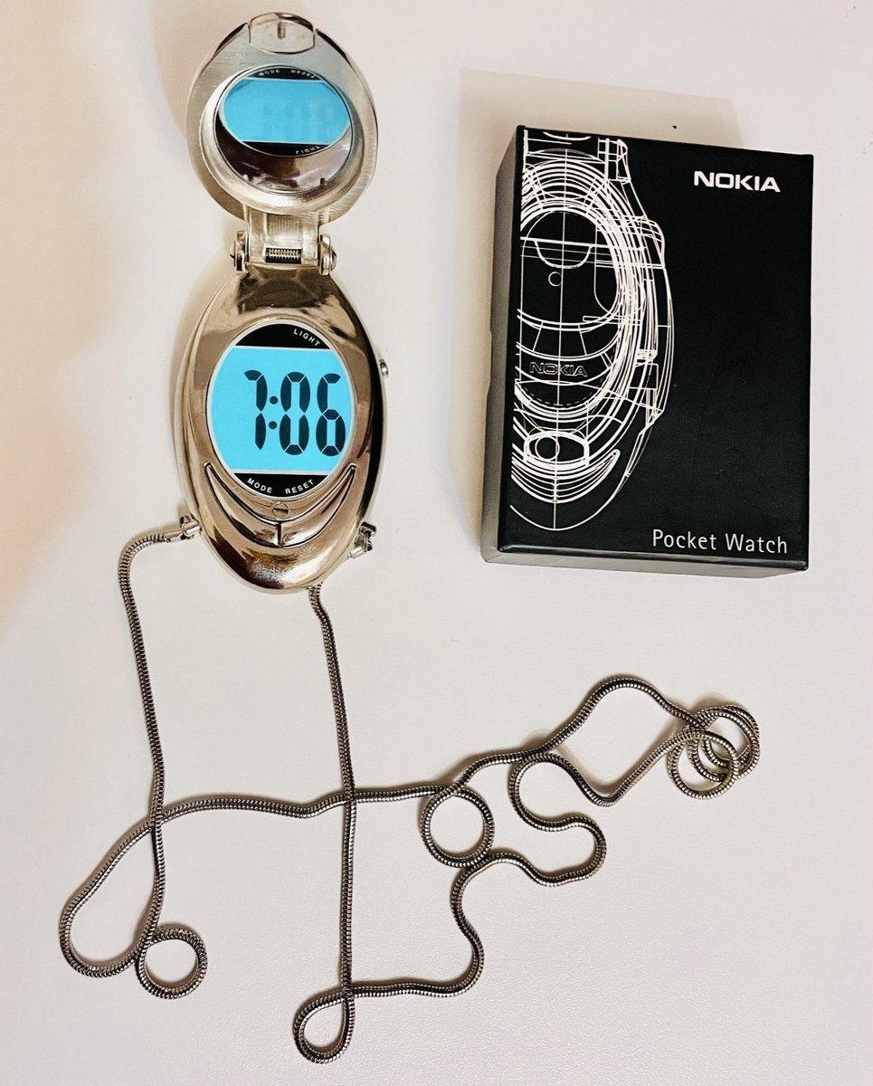 nostalgiacore's tweet photo. Pocket Watch by Nokia (2002) https://t.co/mIgu01wuNt