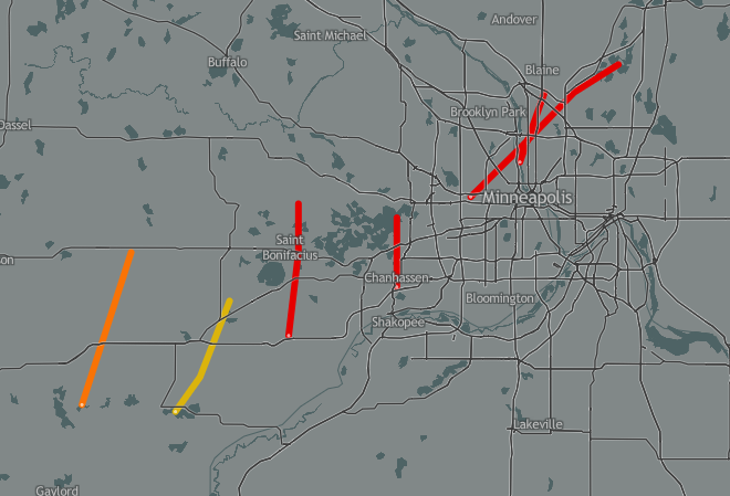 WxHdawg's tweet photo. On this day in 1965, a cluster of supercells would devastate the Twin Cities Metro. This outbreak produced four Violent F4 Tornadoes, leaving behind a path of destruction in towns such as Fridley, MN, this event remains as one of the worst disasters in MN history #mnwx #wxtwitter https://t.co/MZb2ymWsEl